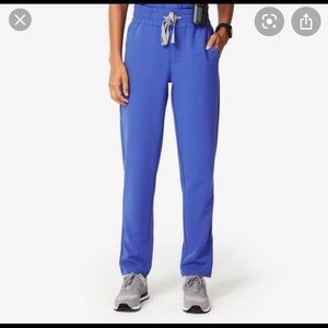 FIGS denim blue high waisted scrub pants-size M